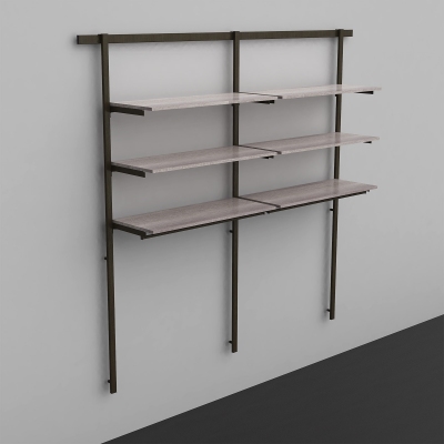 2673 - Wall solution with track and pair of two size upright